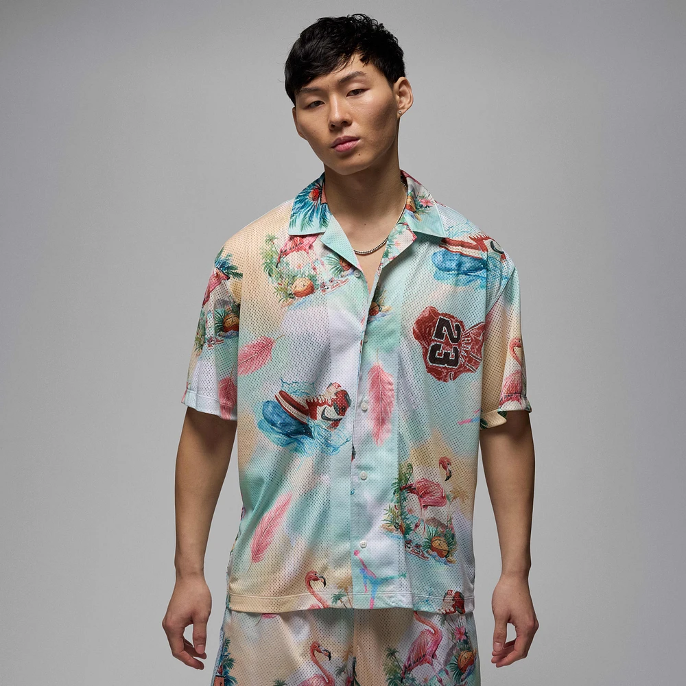 Jordan Essentials Men's Printed Camp Top