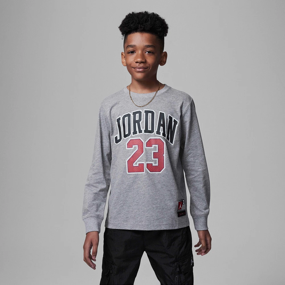 Jordan Practice Flight Long Sleeve Tee Big Kids T-Shirt