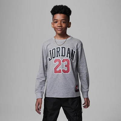 Jordan Practice Flight Long Sleeve Tee Big Kids T-Shirt