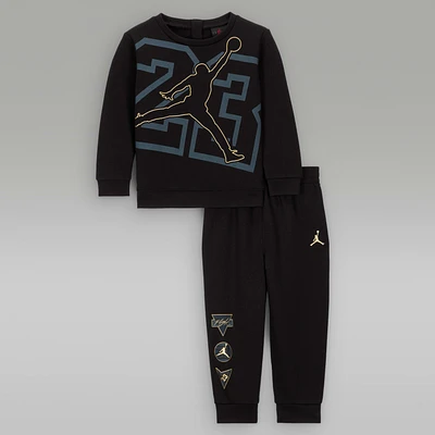 Jordan "See Me Shine" Baby (12-24M) 2-Piece Crew Set