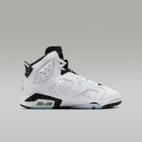 Air Jordan 6 Retro "White and Midnight Navy" Big Kids' Shoes