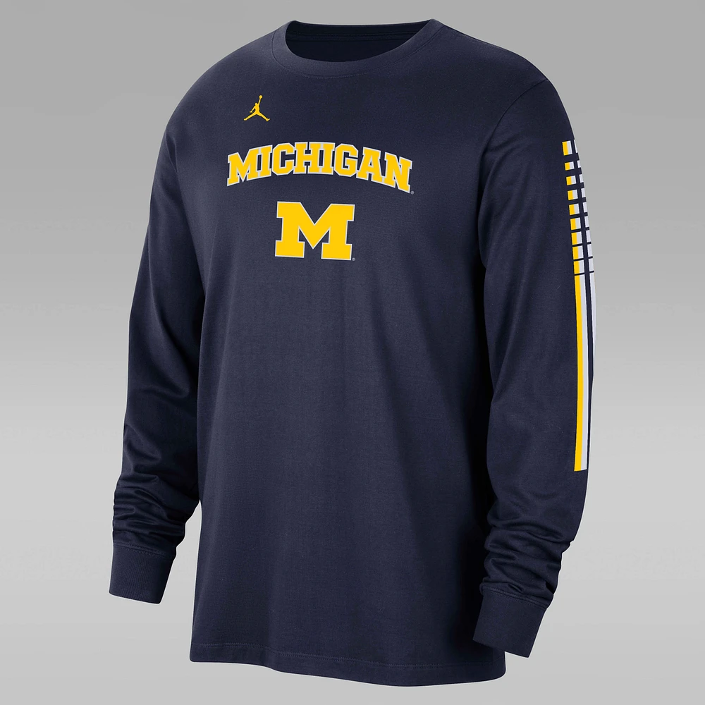 Michigan Men's Jordan College Long-Sleeve T-Shirt