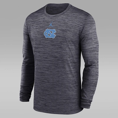 North Carolina Sideline Velocity Men's Jordan Brand Dri-FIT College Long-Sleeve T-Shirt
