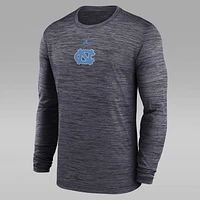 North Carolina Sideline Velocity Men's Jordan Brand Dri-FIT College Long-Sleeve T-Shirt