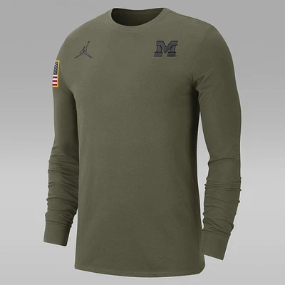 Michigan Men's Jordan College Long-Sleeve T-Shirt