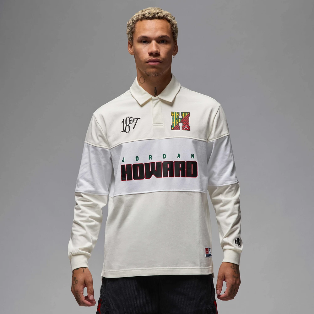 Jordan x Howard University Men's Long-Sleeve Rugby Top