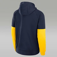 Michigan Wolverines Fitness Men’s Jordan Brand Therma College Pullover Hoodie