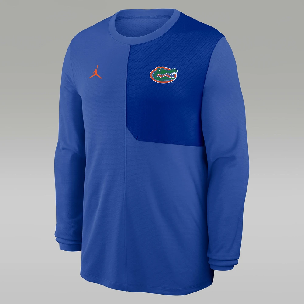 Florida Sideline Coach Men's Jordan Brand Dri-FIT College Long-Sleeve Top