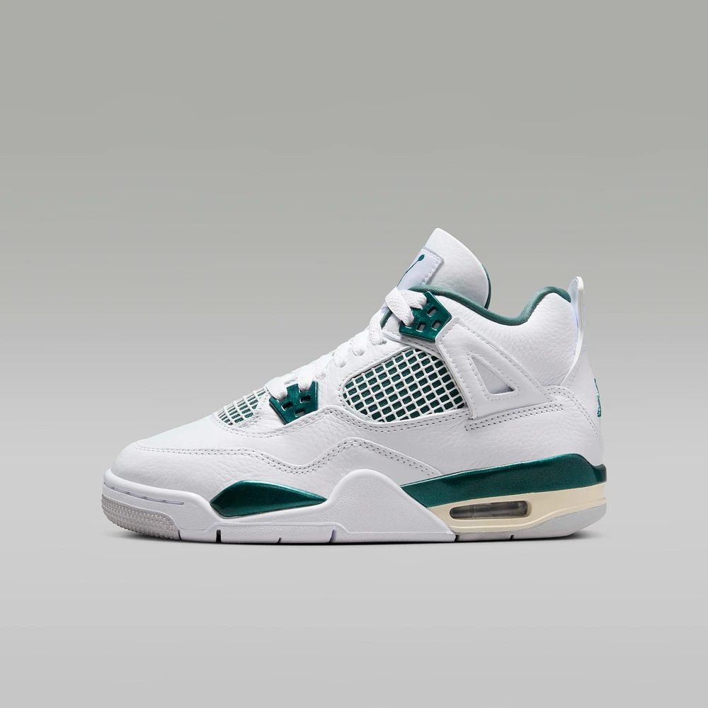 Air Jordan 4 Retro "Oxidized Green" Big Kids' Shoes