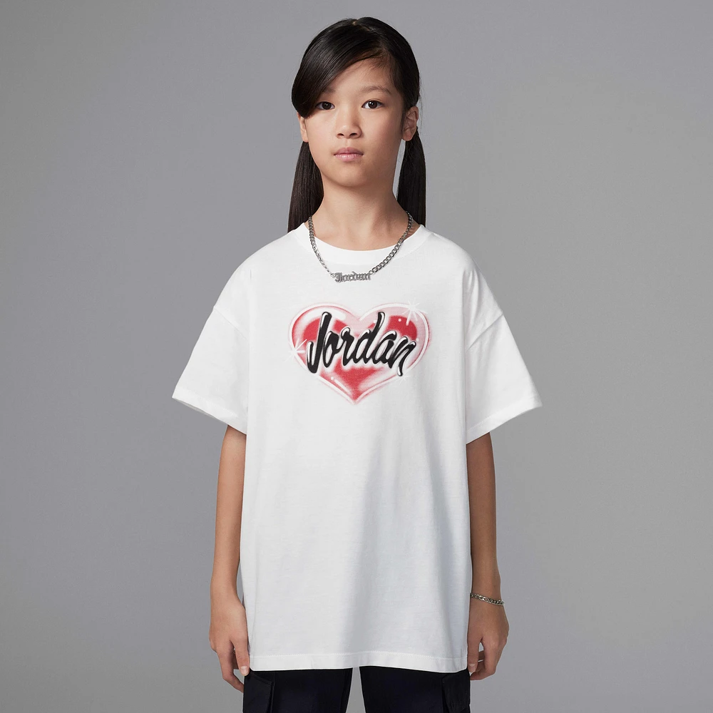 Jordan Big Kids' Y2K Heart Graphic T-Shirt