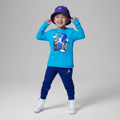 Jordan Lil' Champ Printed Long Sleeve Tee and Pants Set Toddler 2-Piece