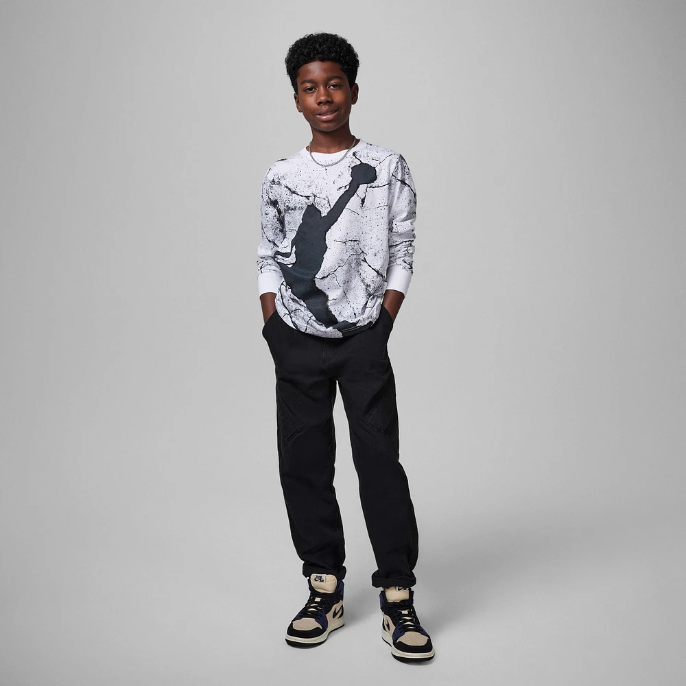 Jordan Big Kids' Jumpman Cement Long Sleeve T-Shirt