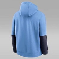 North Carolina Tar Heels Sideline Team Issue Club Men's Nike College Pullover Hoodie