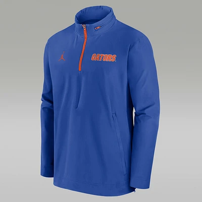 Florida Gators Sideline Coach Men's Nike College 1/2-Zip Hooded Jacket