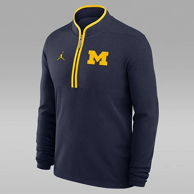 Michigan Wolverines Victory Men's Jordan Brand Dri-FIT College 1/2-Zip Long-Sleeve Top