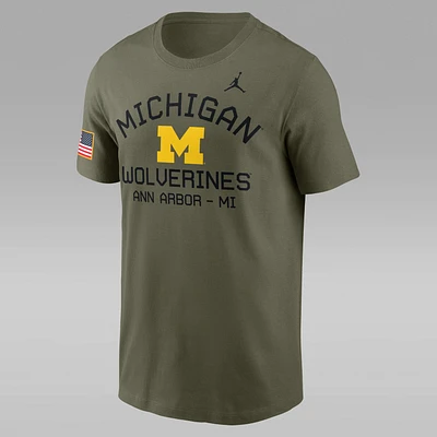 Michigan Wolverines Military Appreciation Team Issue Men's Jordan Brand Dri-FIT College T-Shirt