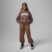 Jordan Brooklyn Essentials Big Kids' Plaid Print Pullover Hoodie