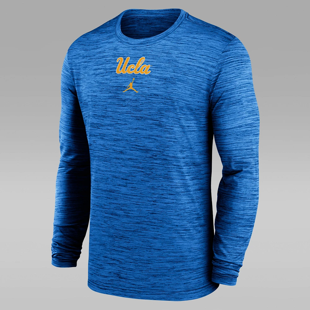 UCLA Sideline Velocity Men's Jordan Brand Dri-FIT College Long-Sleeve T-Shirt
