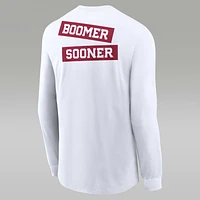 Oklahoma Sooners 2-Hit Classic Location Men's Nike College Long-Sleeve T-Shirt