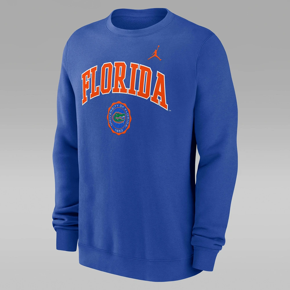 Florida Gators Arched Seal Men's Jordan College Pullover Crew