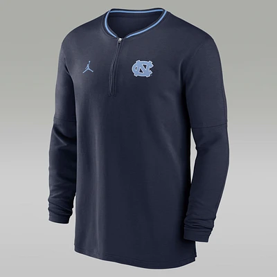 North Carolina Tar Heels Sideline Coach Men's Jordan Dri-FIT College 1/2-Zip Long-Sleeve Top