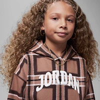 Jordan Brooklyn Essentials Little Kids' Plaid Print Pullover Hoodie