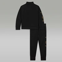 Jordan Take Flight Black and Gold Tricot Set Baby Tracksuit