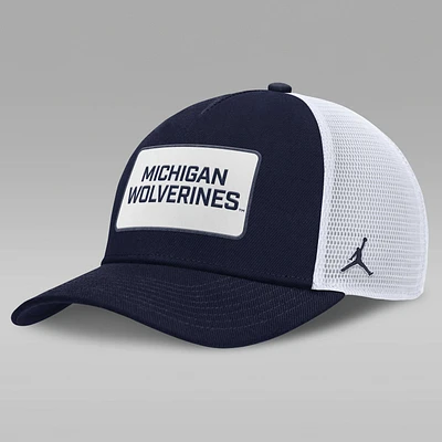 Michigan On-Field Rise Men's Nike Jordan Brand College Trucker Adjustable Hat