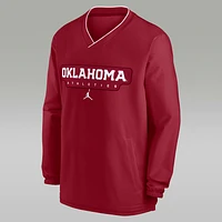 Oklahoma Sooners Sideline Men's Jordan College Long-Sleeve Windshirt