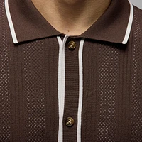 Jordan Sport ​Men’s Knit Button-Down Golf Top