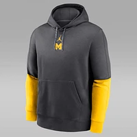 Michigan Wolverines Sideline Team Issue Club Men's Nike College Pullover Hoodie