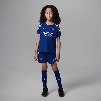 Paris Saint-Germain 2025 Stadium Fourth Little Kids' Jordan Soccer Replica 3-Piece Kit