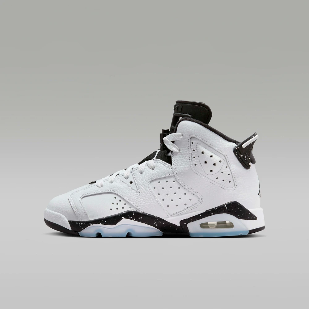 Air Jordan 6 Retro "White and Midnight Navy" Big Kids' Shoes