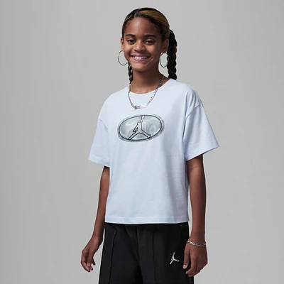 Jordan 1st Baby Blue Big Kids' T-Shirt