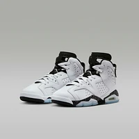 Air Jordan 6 Retro "White and Midnight Navy" Big Kids' Shoes