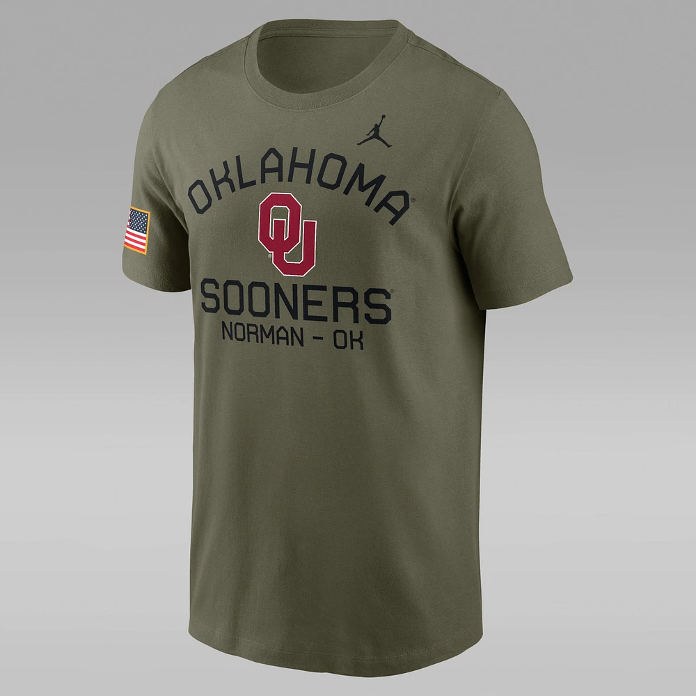 Oklahoma Sooners Military Appreciation Team Issue Men's Jordan Brand Dri-FIT College T-Shirt