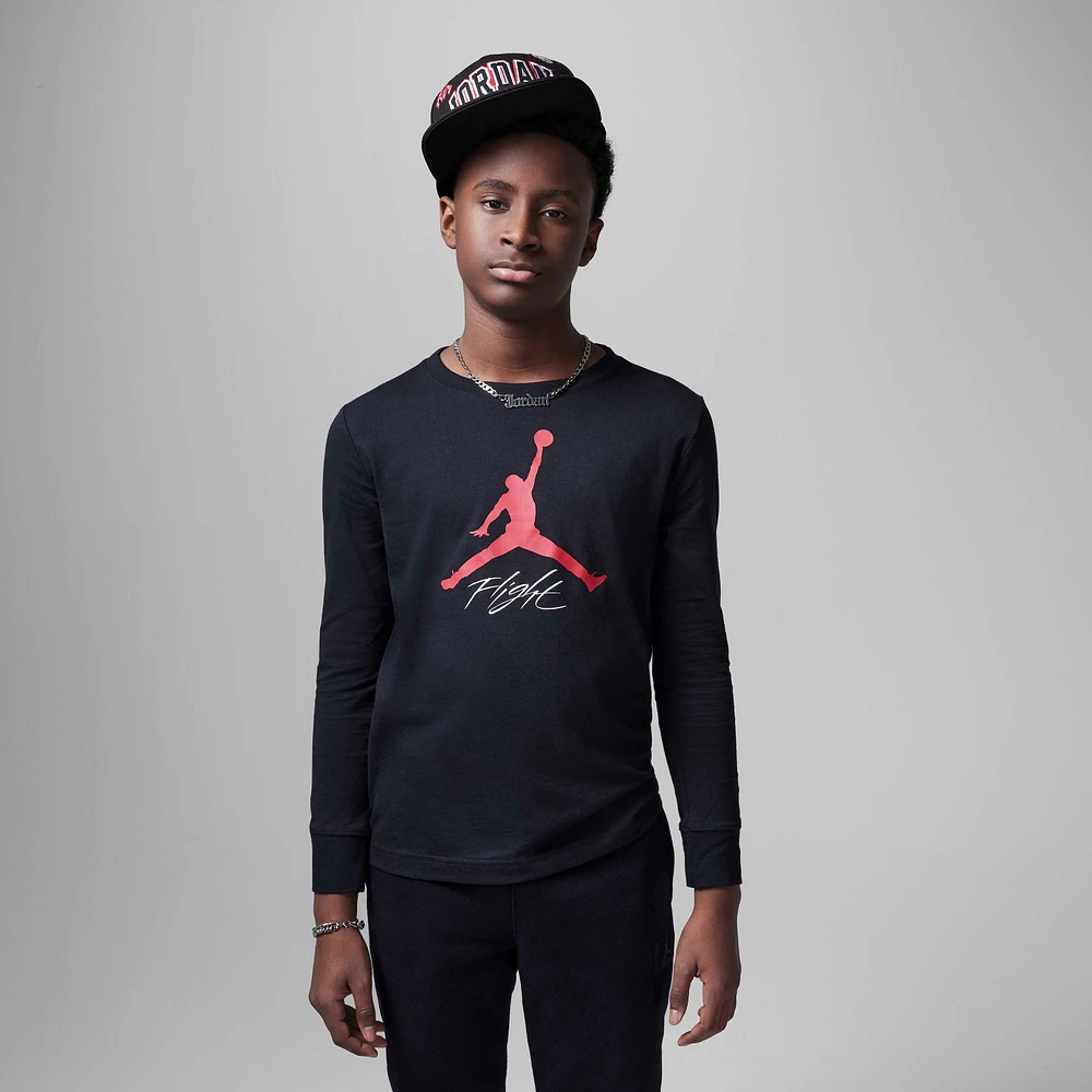 Jordan Big Kids' Baseline Flight Long Sleeve T-Shirt