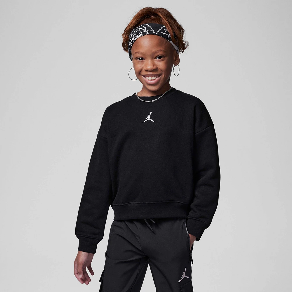 Jordan Icon Play Oversized Crew Little Kids Top