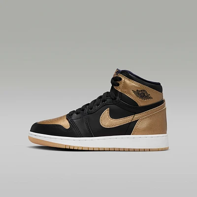 Air Jordan 1 High OG "Black and Gold" Big Kids' Shoes