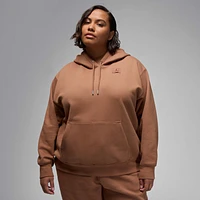 Jordan Flight Fleece Women's Satin-Lined Pullover Hoodie (Plus Size)