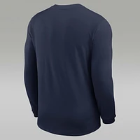 Michigan Sideline Coach Men's Jordan Brand Dri-FIT College Long-Sleeve Top