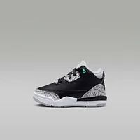 Jordan 3 Retro "Green Glow" Baby/Toddler Shoes