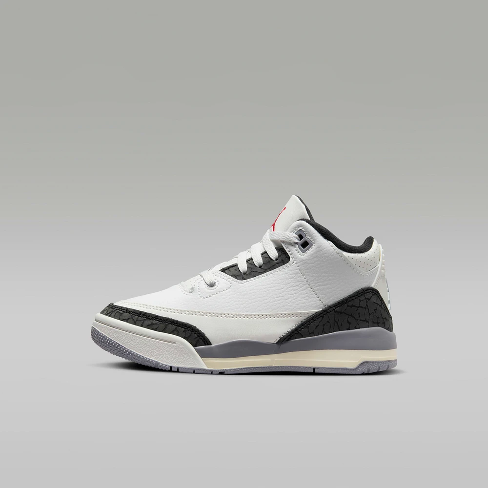 Jordan 3 Retro "Cement Grey" Little Kids' Shoes