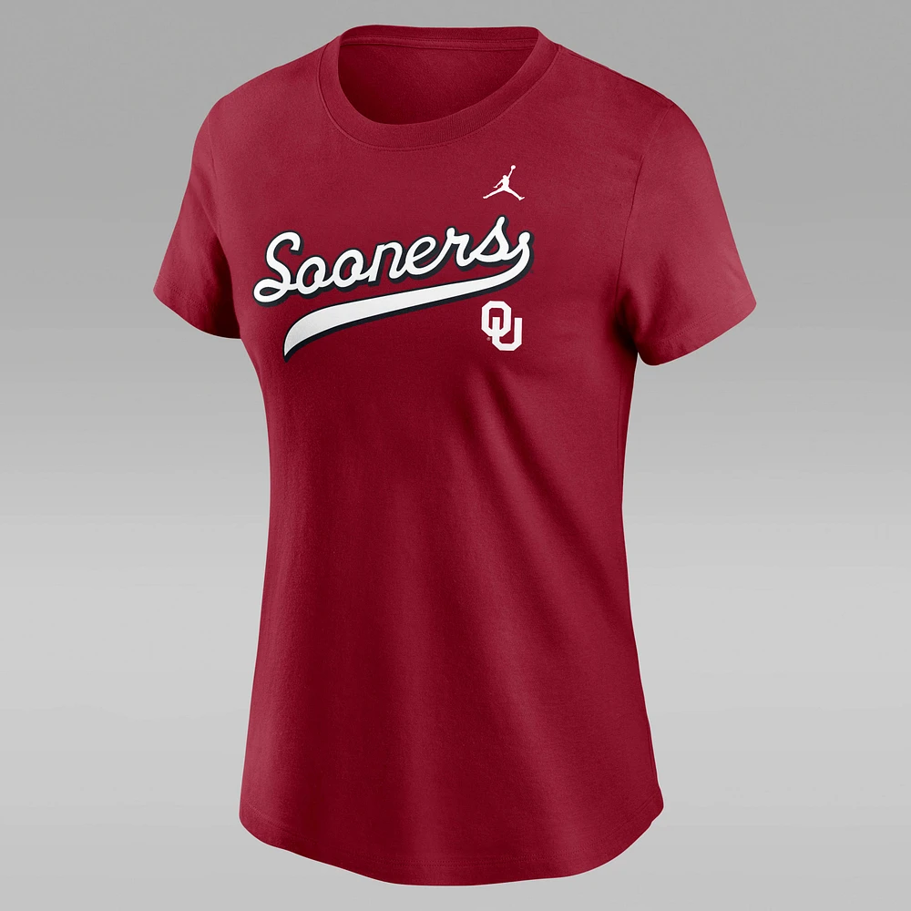 Oklahoma Athletic Prep Arch Local Script Women's Nike College T-Shirt
