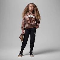 Jordan Brooklyn Essentials Little Kids' Plaid Print Pullover Hoodie