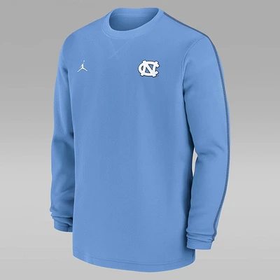 North Carolina Tar Heels Sideline Coach Men's Jordan College Long-Sleeve Top