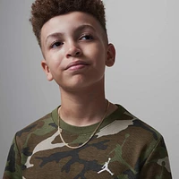 Jordan Brooklyn Essentials Big Kids' Camo Long Sleeve Top