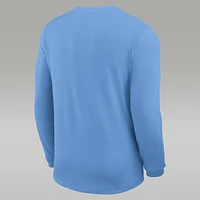 North Carolina Sideline Coach Men's Jordan Brand Dri-FIT College Long-Sleeve Top