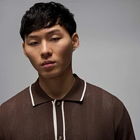 Jordan Sport ​Men’s Knit Button-Down Golf Top