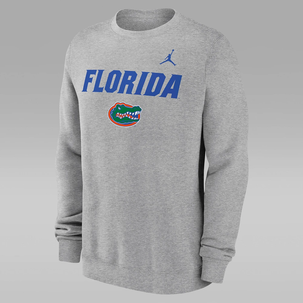 Florida Gators Primetime Primary Stack Men's Jordan College Pullover Crew